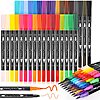 34-Count Soucolor Dual Tip Art Brush Markers Pens  $6.99 + Free Shipping w/ Prime or on $35+