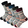 5-Pack FYC Women's Women's Wool Blend Cozy Crew Socks (Multicolor-02) $5.99 + Free Shipping w/ Prime or on $35+