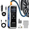 [prime] Jusuox 150PSI Cordless with Battery and 12V DC Dual Power Tire Inflator Air Compressor (Black) $17.99 + Free Shipping w/ Prime or on $35+