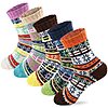 [Prime]5-Pairs Lisacool Women's Wool Blend Cozy Crew Socks (Multicolor-12) $5.09 + Free Shipping w/ Prime or on $35+