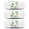 [Prime] 3-Pack 109 Yards Besgeer 100% Acrylic Yarn for Crocheting, Knitting &amp;amp; DIY Crafts (White or Block) $4.54 + Free Shipping