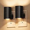 2-Pack Brightown Dimmable LED Wall Plug Night Lights w/ Light Sensor (Black body Soft White) $5.99 + Free Shipping w/ Prime or on $35+