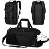 [prime] 40L BECOJADDE 5-in-1 Convertible Gym Duffle Bag w/ Shoe &amp;amp; Wet Compartment (Black or Green) from $17.41 + Free Shipping