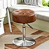 20.7&amp;quot; Youtanic Vanity Adjustable Height 360&deg;Swivel Ottoman Chair (Brown) $21.49 + Free Shipping w/ Prime or on $35+