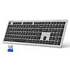 TECKNET Rechargeable Multi-Device Bluetooth Keyboard (Silver&amp;amp;Grey) $19.79 + Free Shipping w/ Prime or on $35+