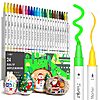 JusArt Dual Tip Acrylic Paint Pen Markers Set
