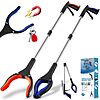 2-Pack Foldable Grabber Reacher Tool 34"