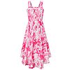GRACE KARIN Girls Floral Square Neck Maxi Dress
