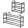 3-Tier Gonfoam Expandable & Adjustable Metal Shoe Rack Organizer