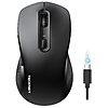 tecknet 4800 dpi ergonomic wireless rechargeable silent optical mouse w/ 6 buttons (black） $7.99 + free shipping w/ prime or on $35+