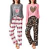 2-Pack Ekouaer Women's Long Sleeve Pajama Sets (Various) $19.99 + Free Shipping w/ Prime or on $35+