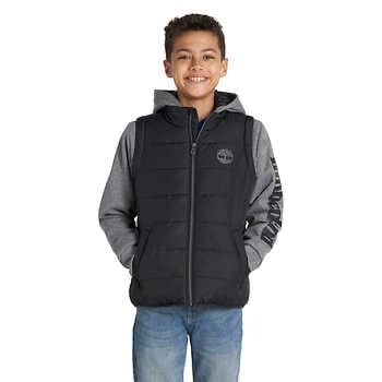 Costco Members - Timberland Youth Hybrid Jacket, Multi or Black - $14.97