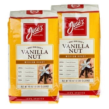 Costco Members - Jose’s Vanilla Nut Whole Bean Coffee 3 lb, 2-pack - $34.99