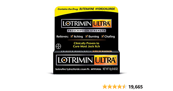 Lotrimin Ultra Antifungal Jock Itch Cream, Prescription Strength Butenafine Hydrochloride 1% Treatment, Clinically Proven to Cure Most Jock Itch, Cream, 0.42 Ounce (12 Gr - $6.56