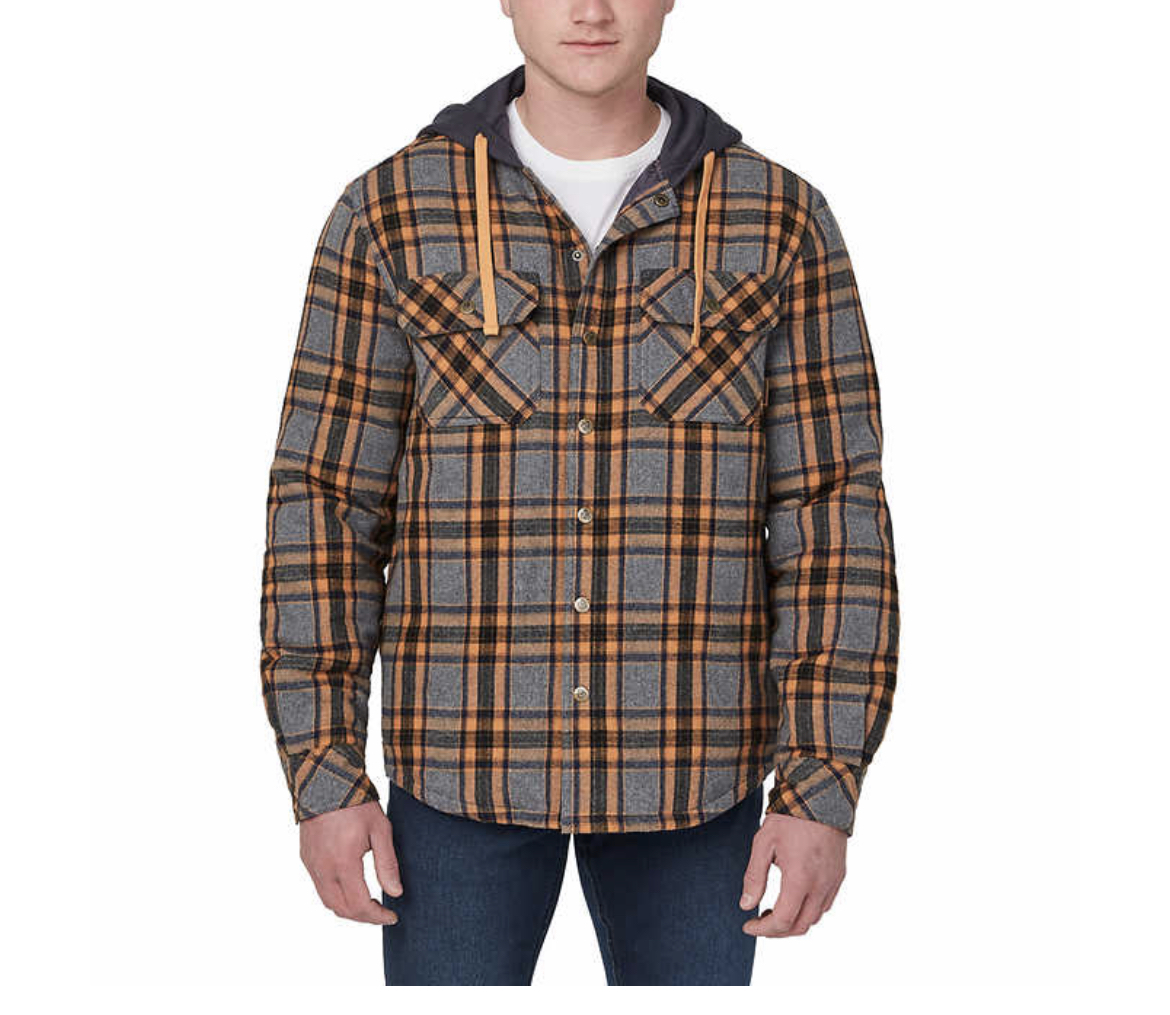 Legendary Outfitters Men’s Shirt Jacket with Hood - $14.99