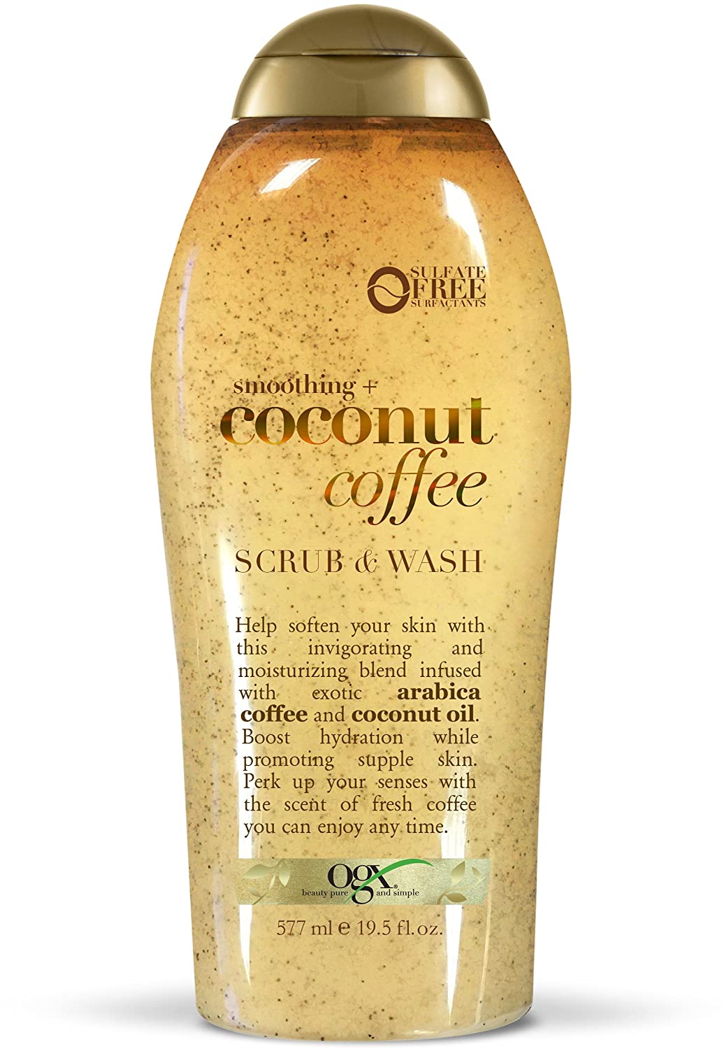 19.5-Oz OGX Coffee Scrub and Wash (Coconut) $4.49 w/ S&S + Free Shipping w/ Prime or on $25+