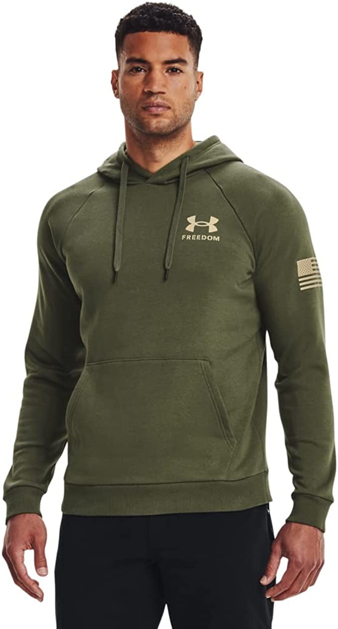 Under Armour Men's New Freedom Flag Hoodie (Marine OD Green / Desert Sand) $23.97 + Free Shipping w/ Prime or on $25+