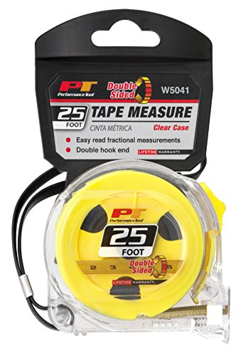 25' Performance Tool Clear Double Sided Tape Measure $6.64 + Free Shipping w/ Prime or Orders $25+
