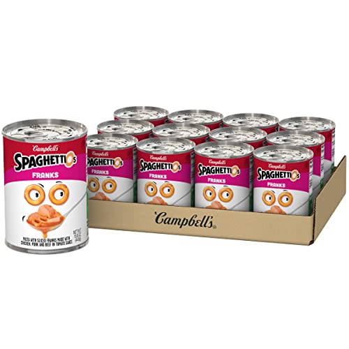 12-Pack 15.6-Oz SpaghettiOs Canned Pasta w/ Franks $12 + Free Shipping w/ Prime or on orders over $25