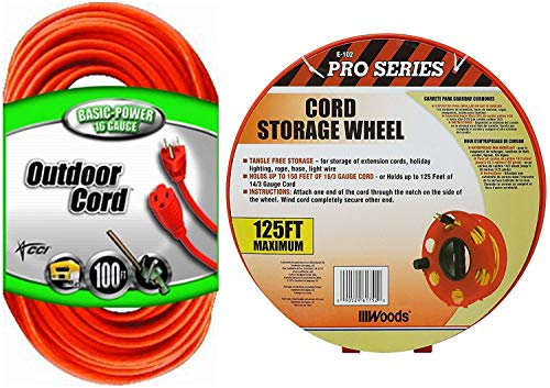 100' Coleman Outdoor Heavy Duty Extension Cord w/ Wind Up Storage Reel $24.95 + Free Shipping w/ Prime or on $25+