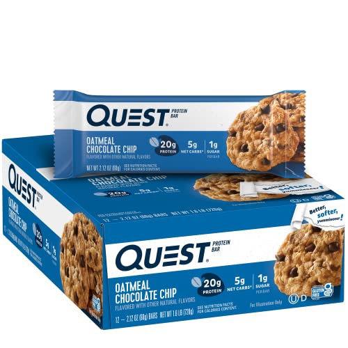 12-Count Quest Nutrition Protein Bars (Oatmeal Chocolate Chip) $15.67 w/ S&S + Free Shipping w/ Prime or on $25+