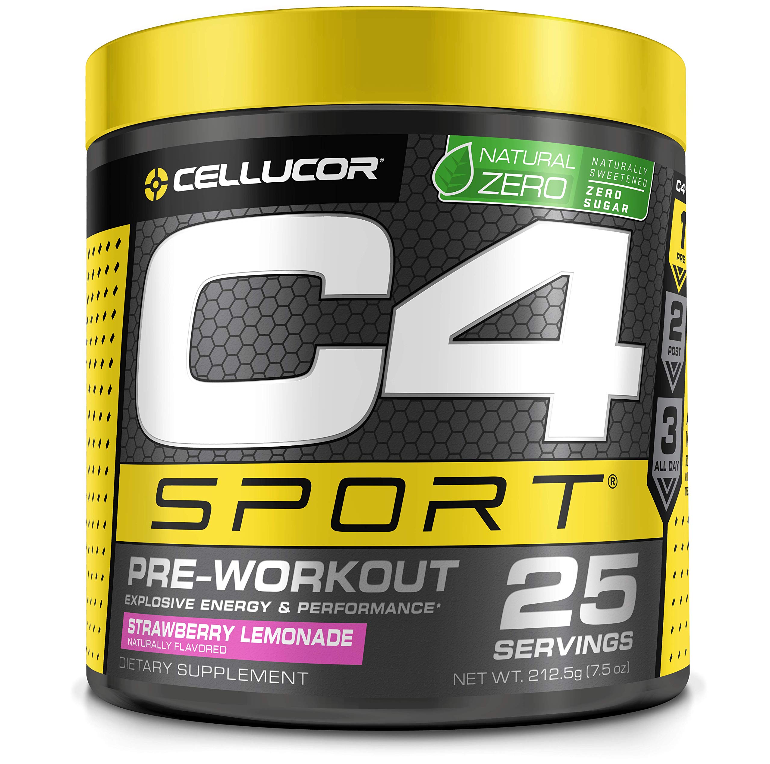 7.5-Oz Cellucor C4 Sport Pre Workout Powder (Strawberry Lemonade, 25 servings) $12.87 w/ S&S + Free Shipping w/ Prime or on $25+