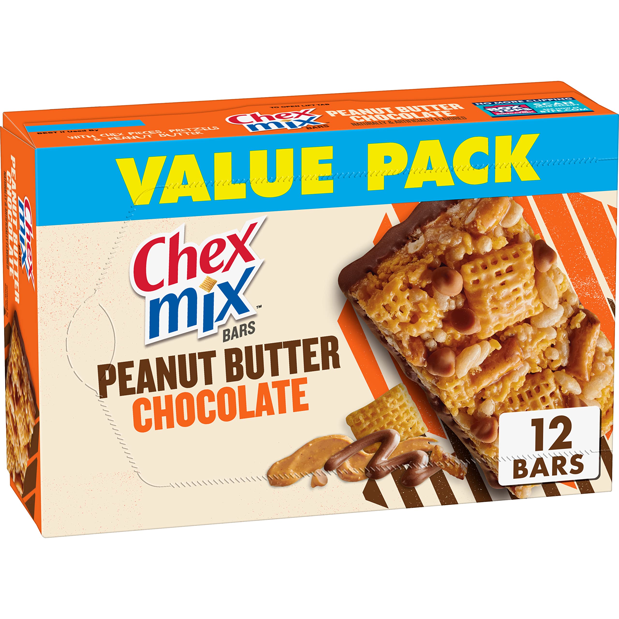 12-Count 1.13-Oz Chex Mix Snack Bars (Peanut Butter Chocolate) $4.91 w/ S&S + Free Shipping w/ Prime or on orders over $25
