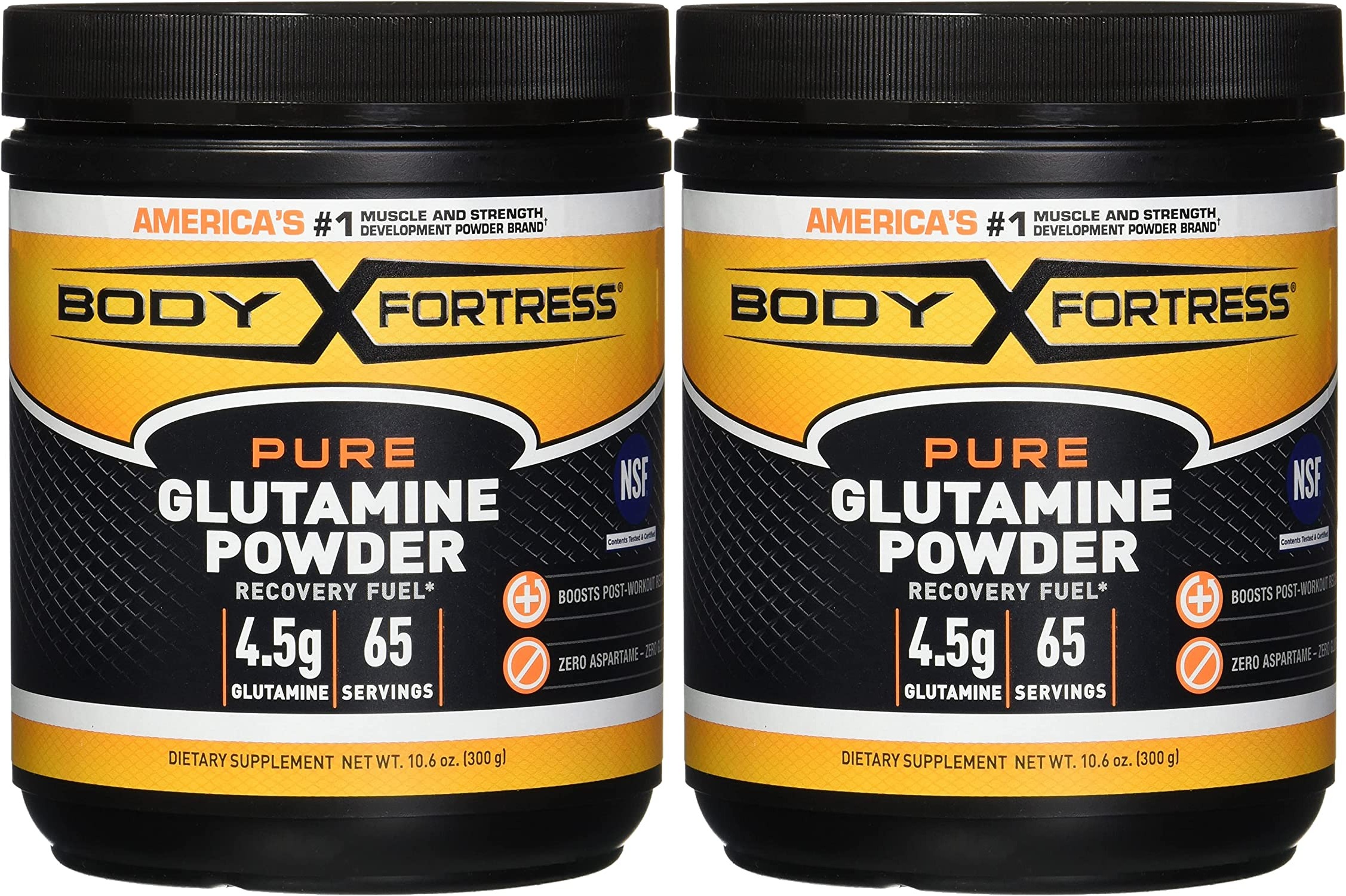 10.5-Oz (65-Servings) Body Fortress Pure Glutamine Powder 2 for $16.06 ($8.03 each) w/ S&S + Free Shipping