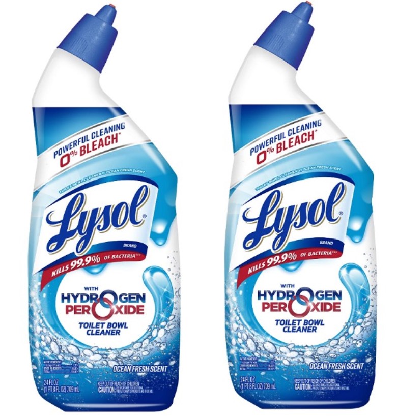 24-Oz Lysol Bleach Free Toilet Bowl Cleaner Gel (Ocean Fresh Scent) 2 for $4.88 ($2.44 each) w/ S&S + Free Shipping w/ Prime or on $25+