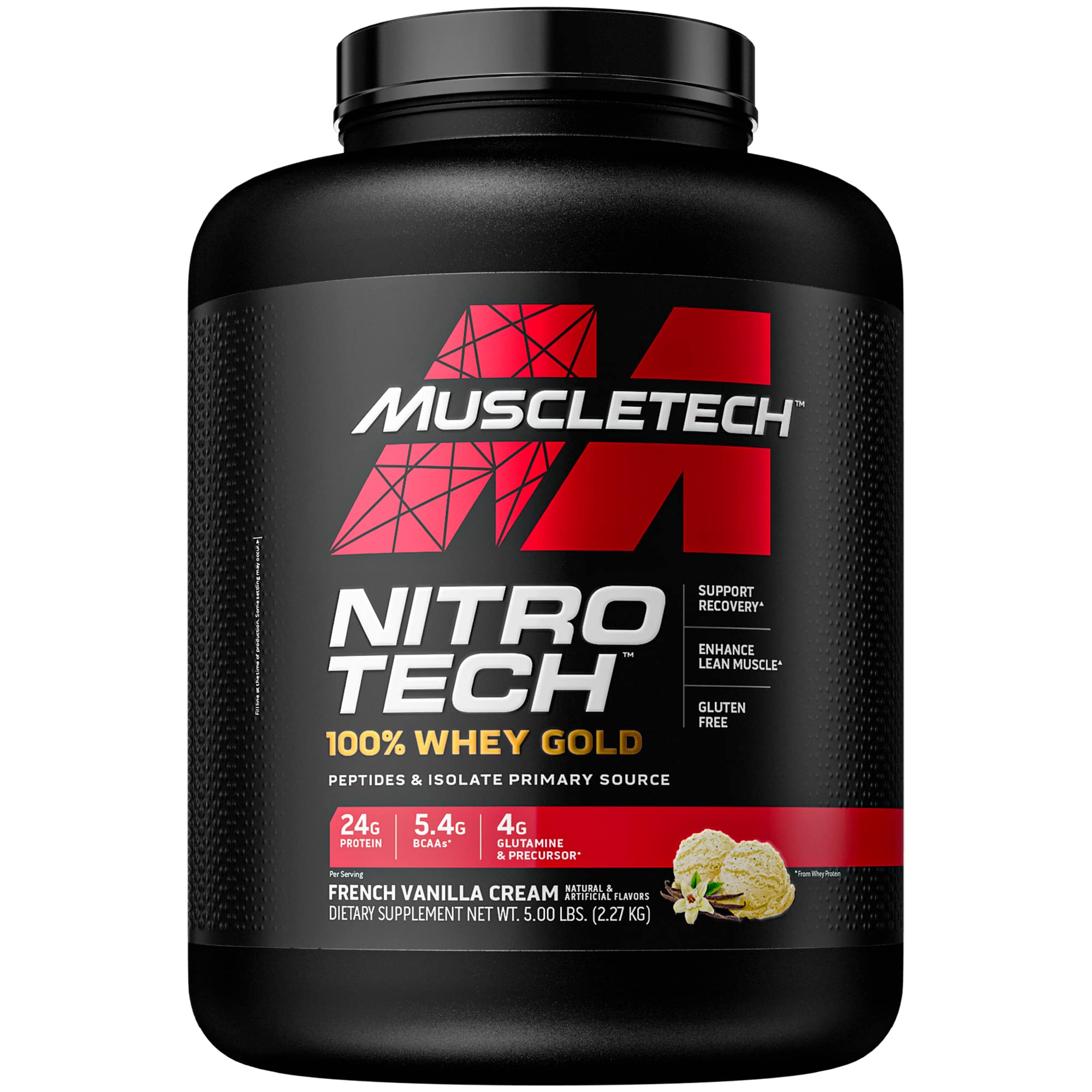 5-Lb MuscleTech Nitro-Tech 100% Whey Gold Protein Powder (Vanilla) $41.26 w/ S&S + Free Shipping