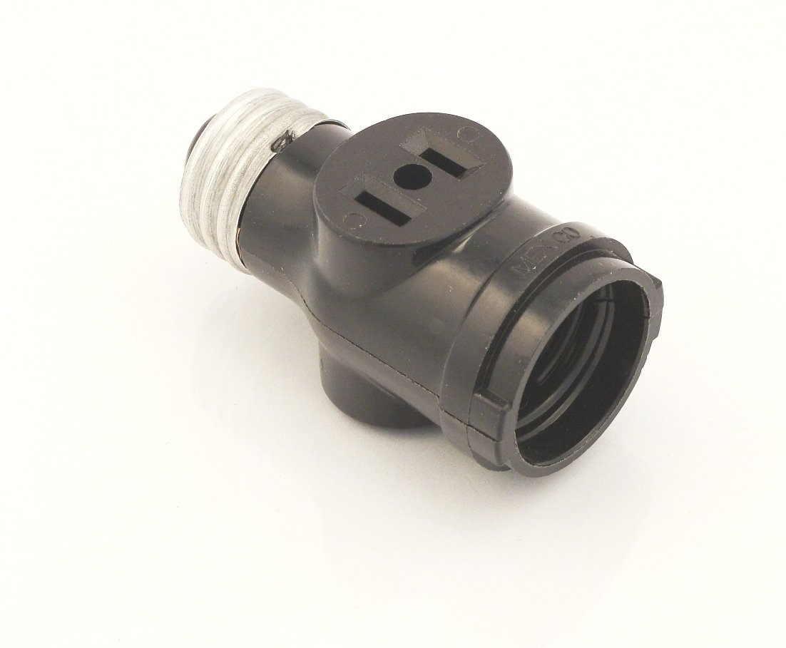 Leviton Two Outlet Socket Adapter (Black) $2.80 + Free Shipping w/ Prime or on $25+