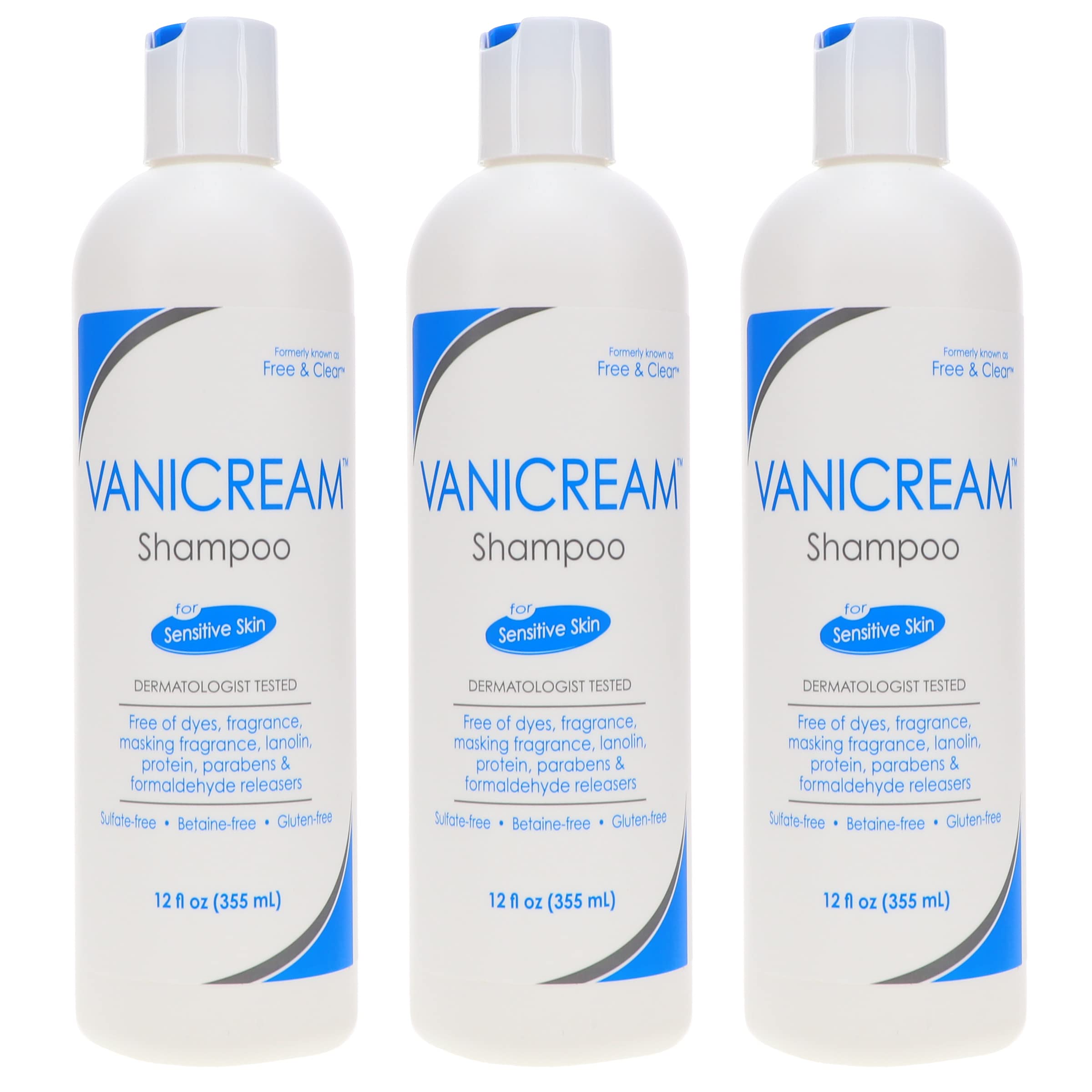 3Pack 12Oz Vanicream Shampoo For Sensitive Skin 12 OZ 21.48 (7.16 each) + Free Shipping