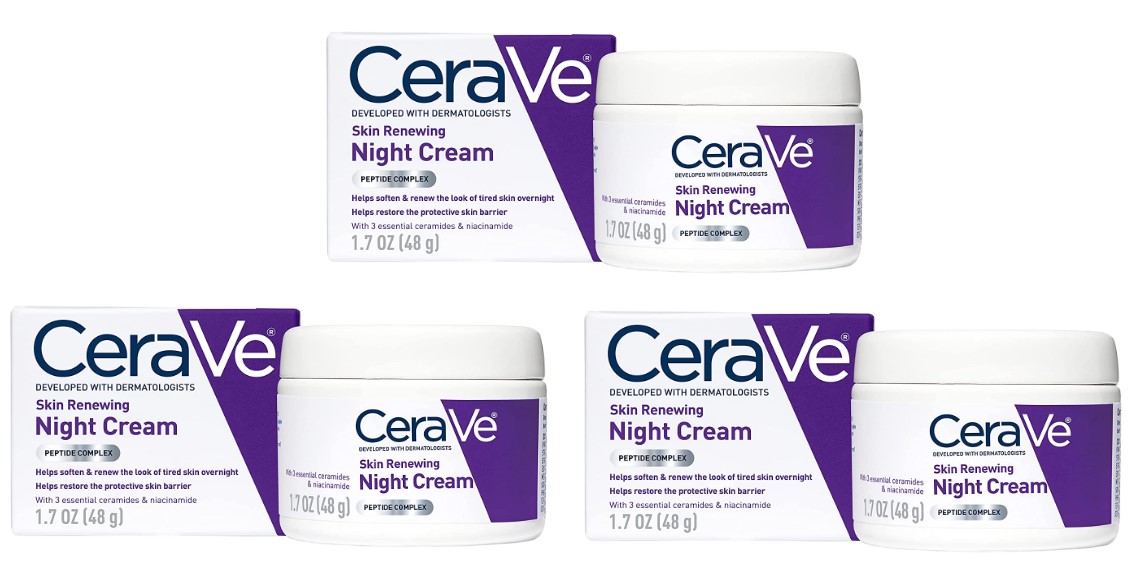 1.7-Oz CeraVe Skin Renewing Night Cream Moisturizer 3 for $31.91 ($10.64 each) w/ S&S + Free Shipping