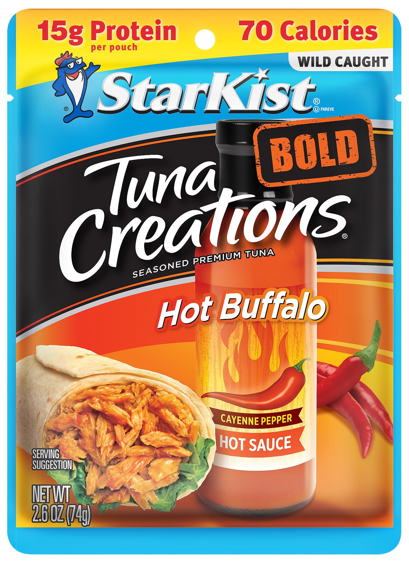 2.6-Oz StarKist Tuna Creations (Hot Buffalo Style): 12-Pack $10.80 24-Pack $19.68 + Free Shipping w/ Prime or on $35+