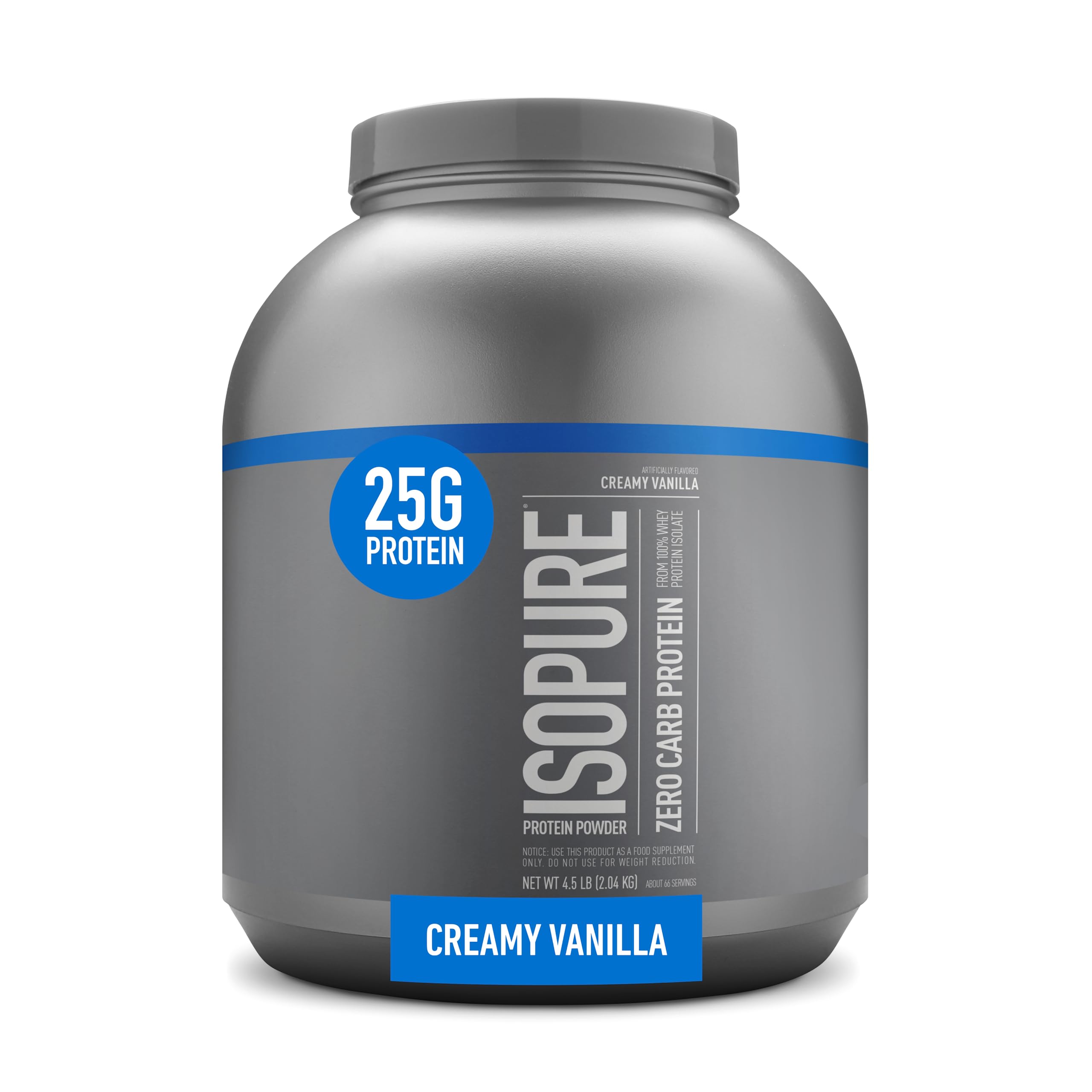 4.5-Lbs Isopure 100% Whey Isolate Protein Powder (Creamy Vanilla) $60. ...