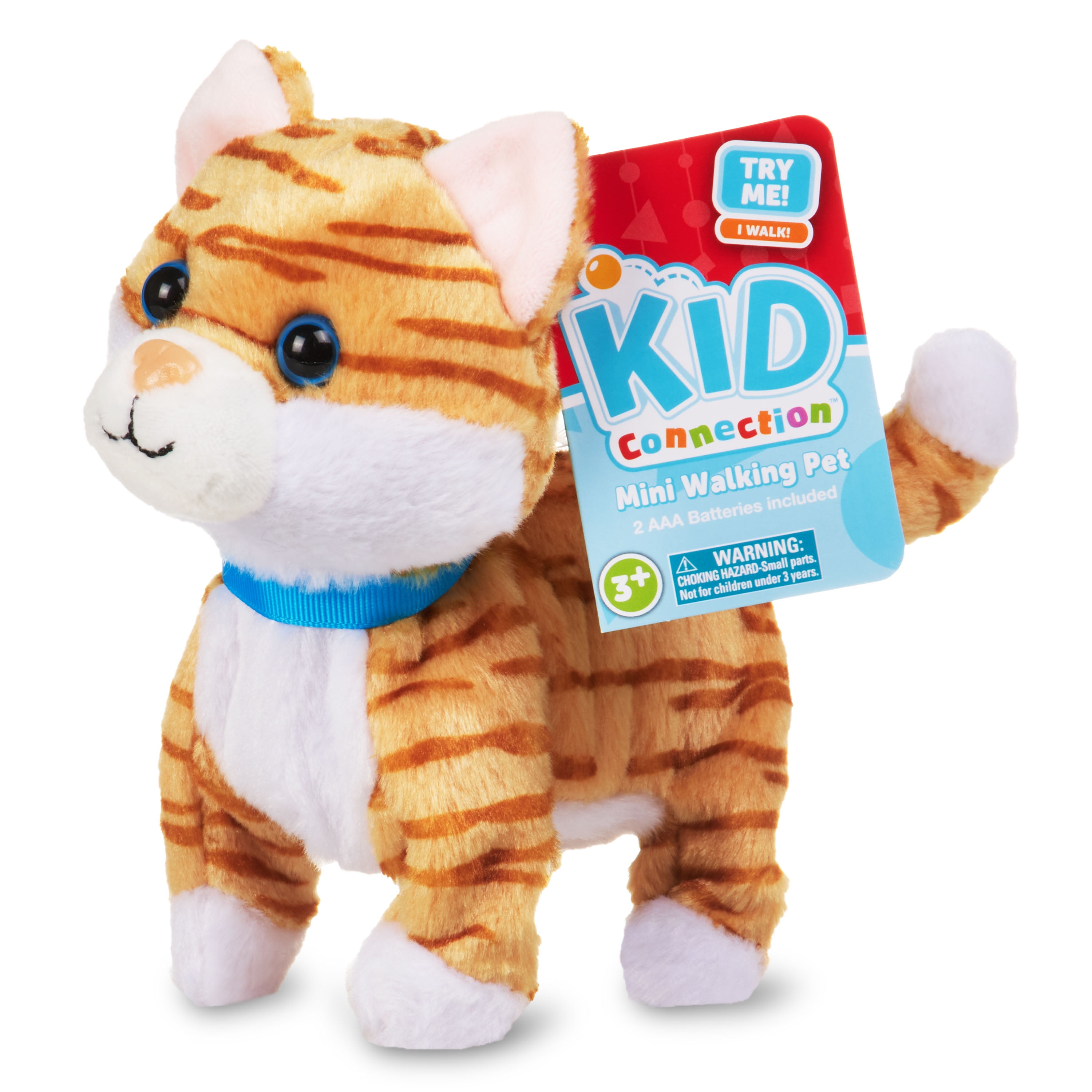 6" Kid Connection Miniature Electronic Walking Pet (Cat/Dinosaur/Dog
