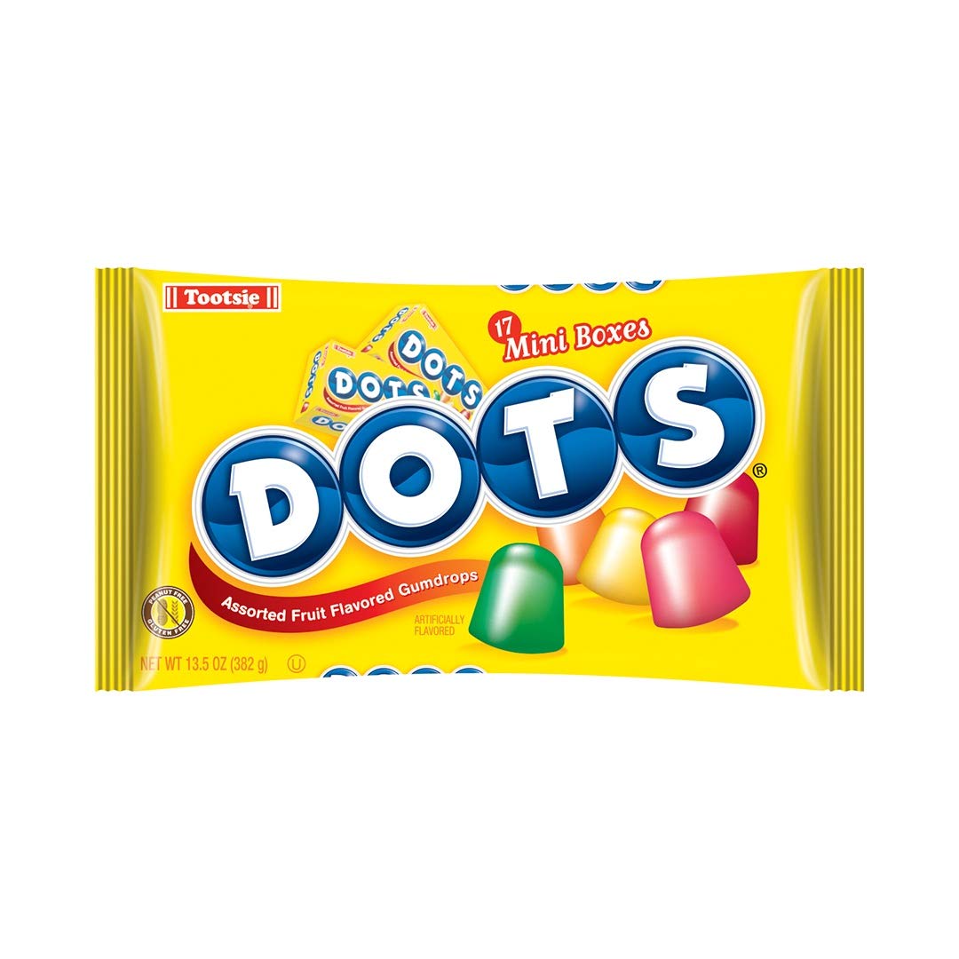 13.5Oz DOTS Individually Wrapped Candy Gumdrops (17Count Mini Dots