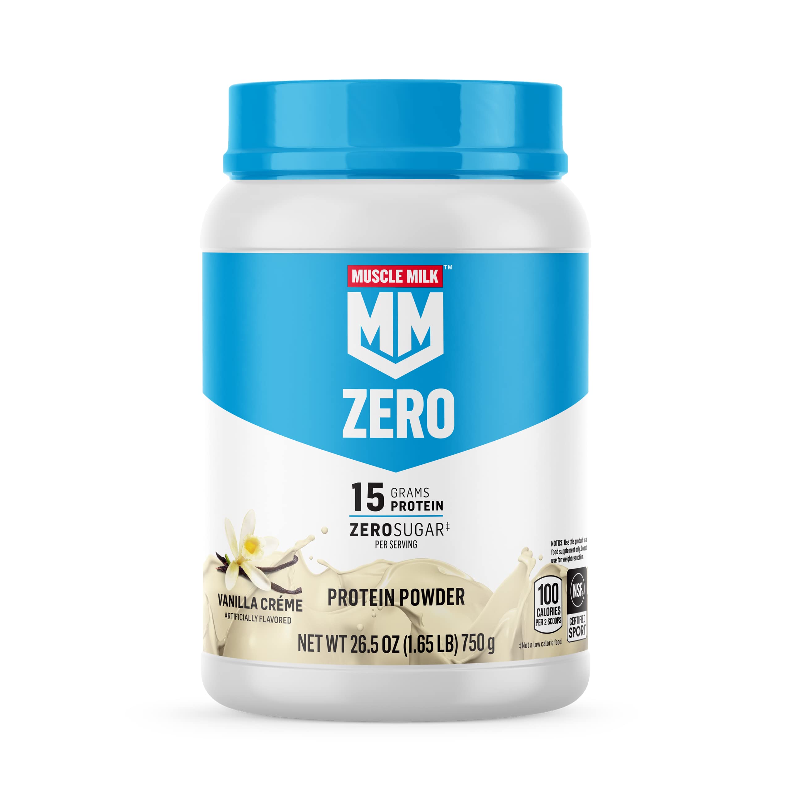 1.65-Lb Muscle Milk ZERO Protein Powder (Vanilla) $13.49 w/ S&S + Free Shipping w/ Prime or on $35+