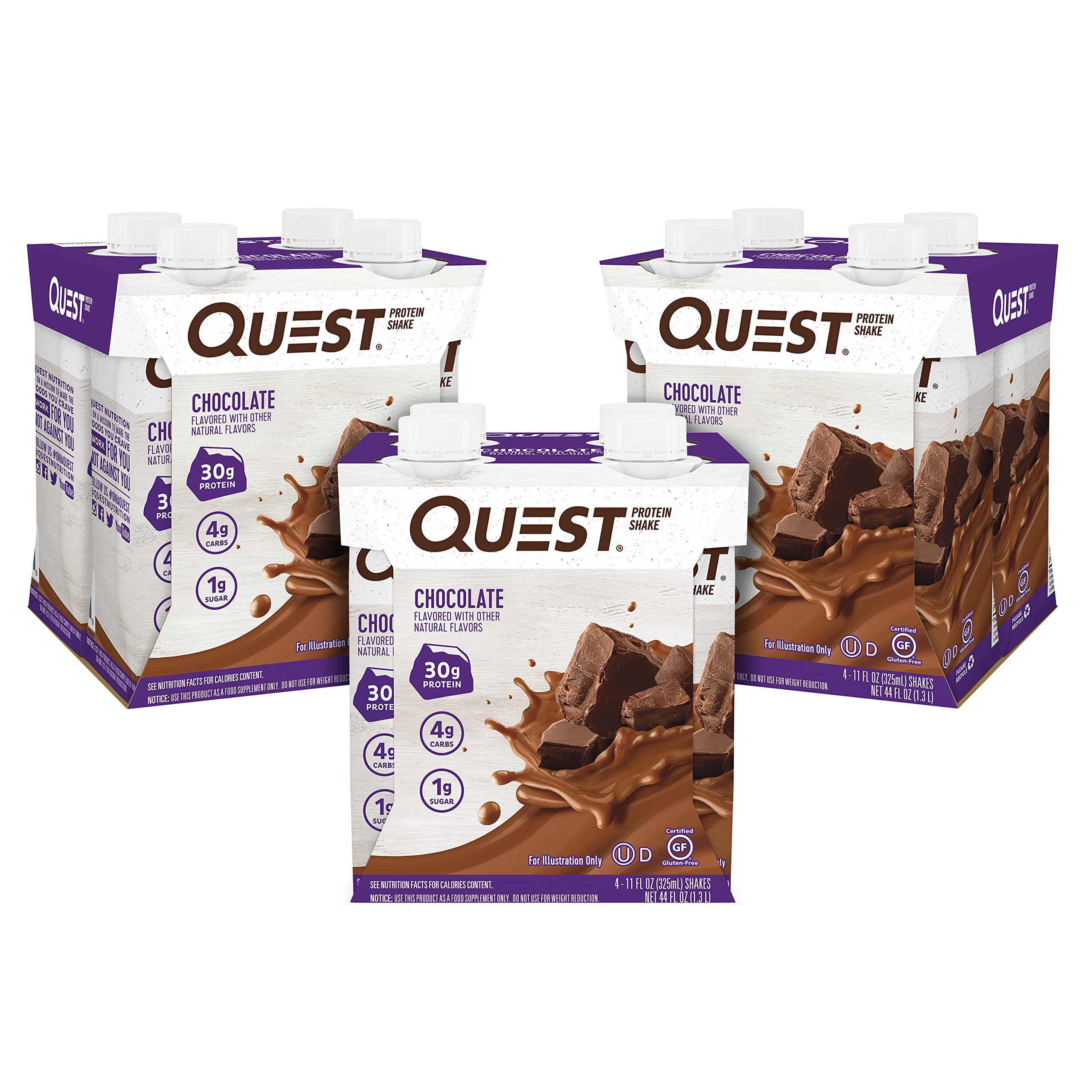 12-Ct 11-Oz Quest Nutrition Protein Shake w/ 30g Protein (Chocolate or Vanilla) $16.31 w/ S&S + Free Shipping w/ Prime or on $35+