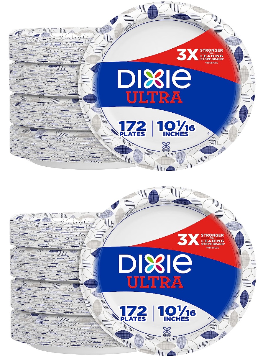 344-Count 10" Dixie Ultra Heavy Duty Paper Plates $36.01 w/ S&S + Free shipping