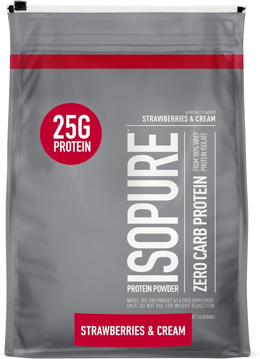 7.5-Lbs Isopure 100% Whey Isolate Protein Powder (Strawberries & Cream) $88.62 w/ S&S & More + Free Shipping
