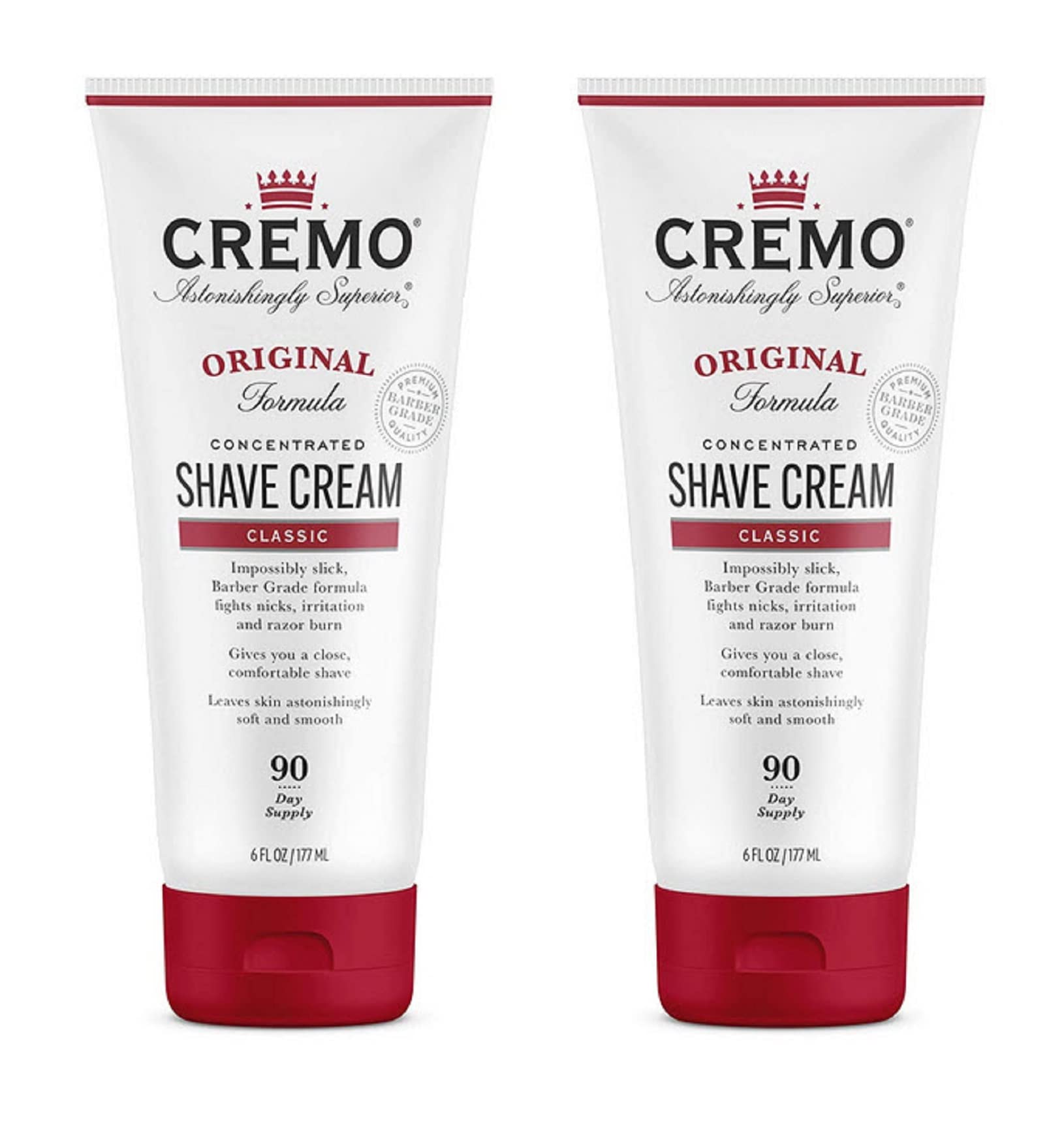2-Count 6-Oz Cremo Barber Grade Original Shave Cream $10.49 ($5.25 each) w/ S&S + Free Shipping w/ Prime or on $35+