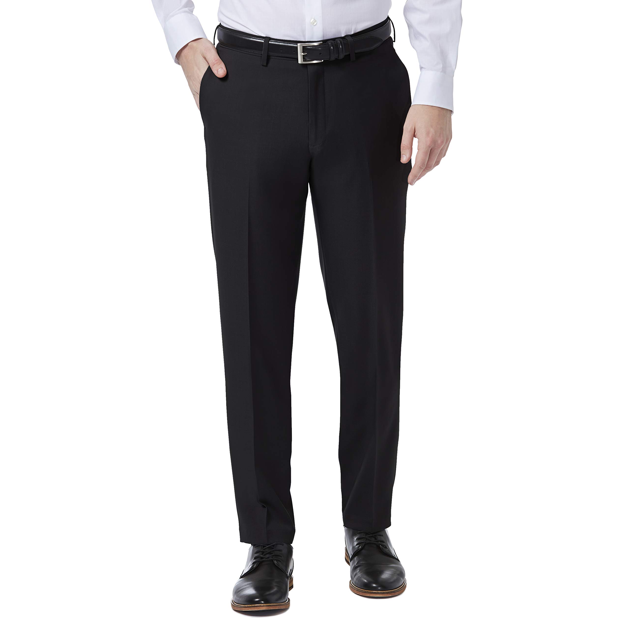 Haggar Men's Premium Comfort Dress Slim Fit Flat Front Pant (Black) $24.49 + Free Shipping w/ Prime or on $35+