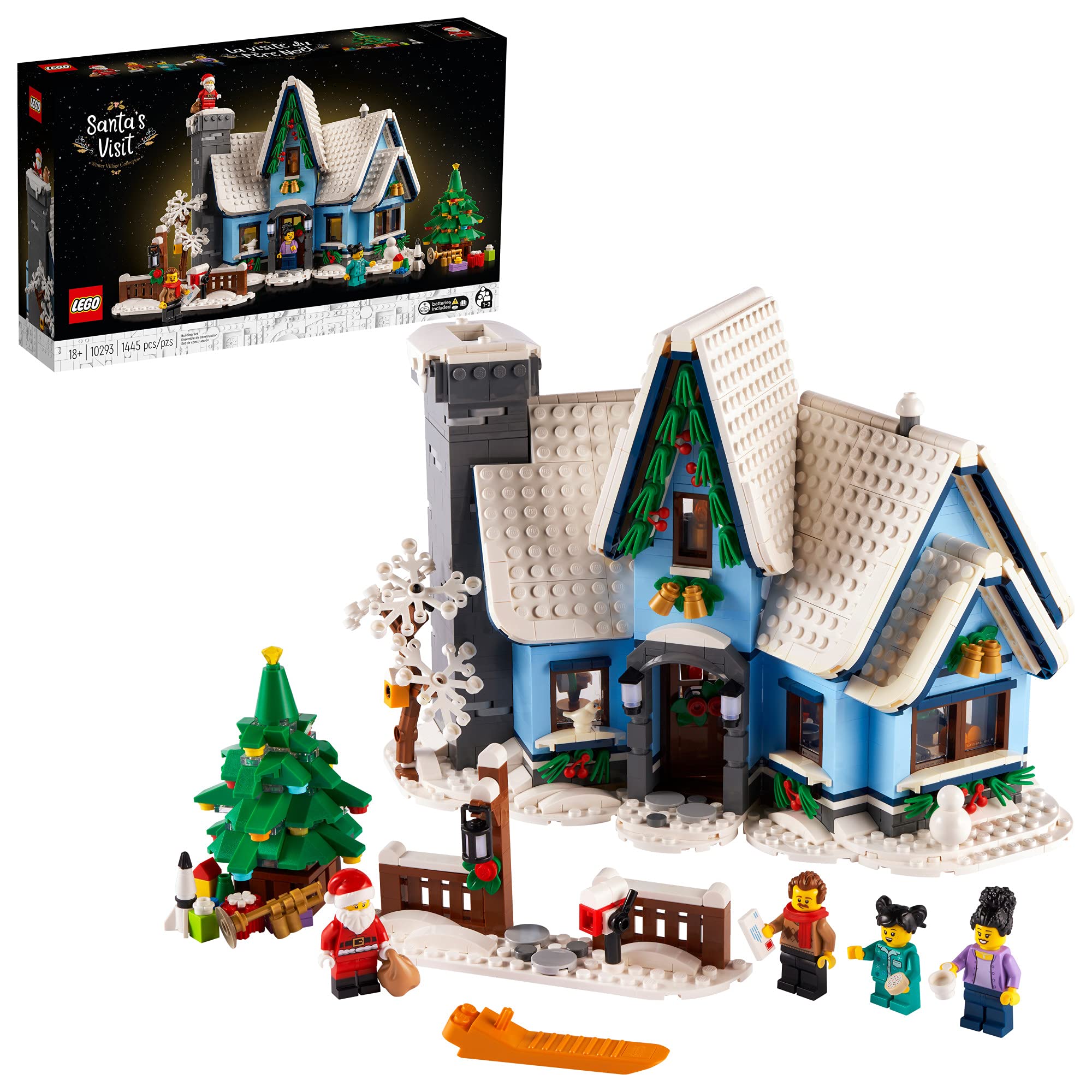 1445-Piece LEGO Icons Santa’s Visit Christmas House Model Building Set (10293) $82.99 + Free Shipping
