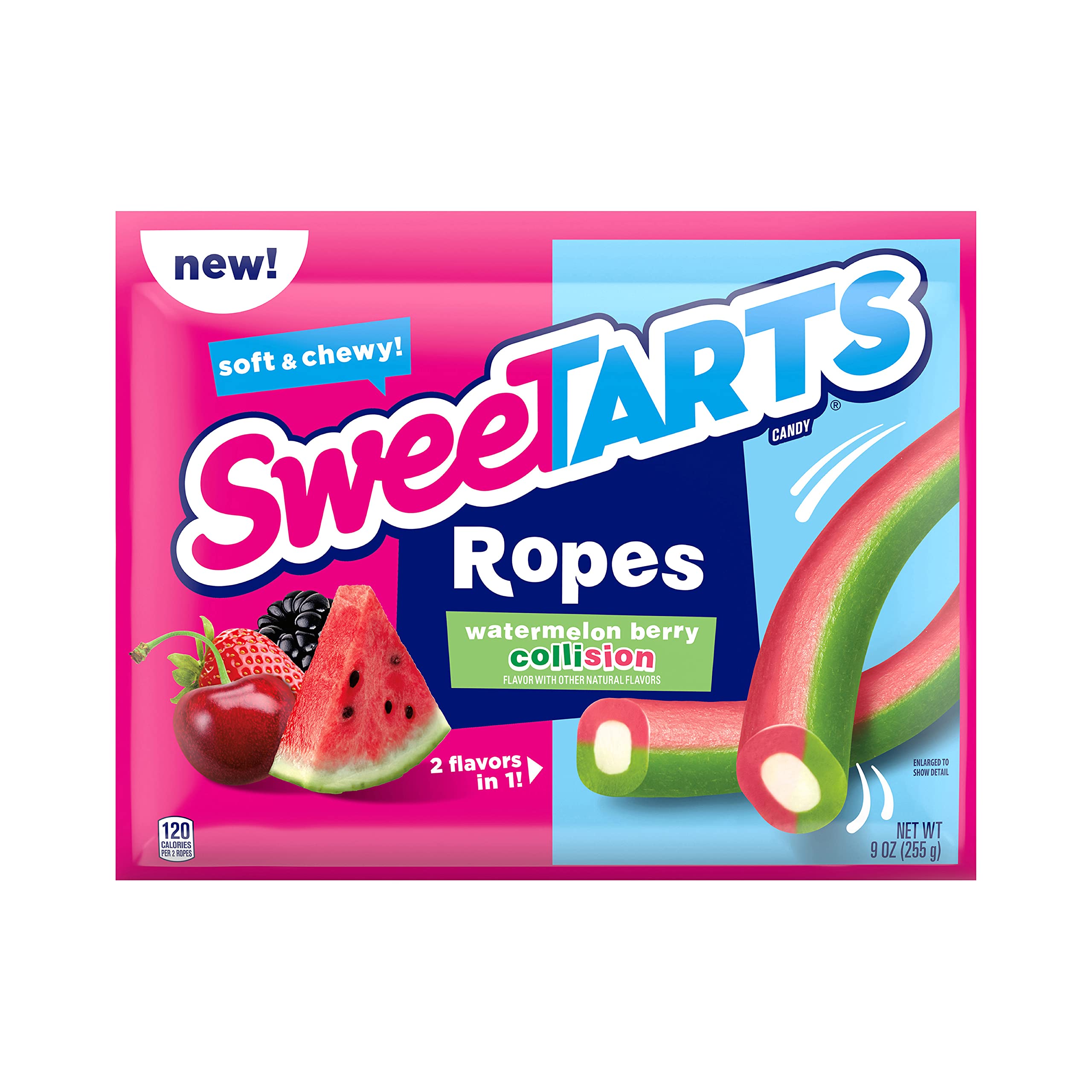 9-Oz SweeTARTS Soft & Chewy Ropes Candy (Watermelon Berry Collision) $2.27 w/ S&S + Free Shipping w/ Prime or on $35+