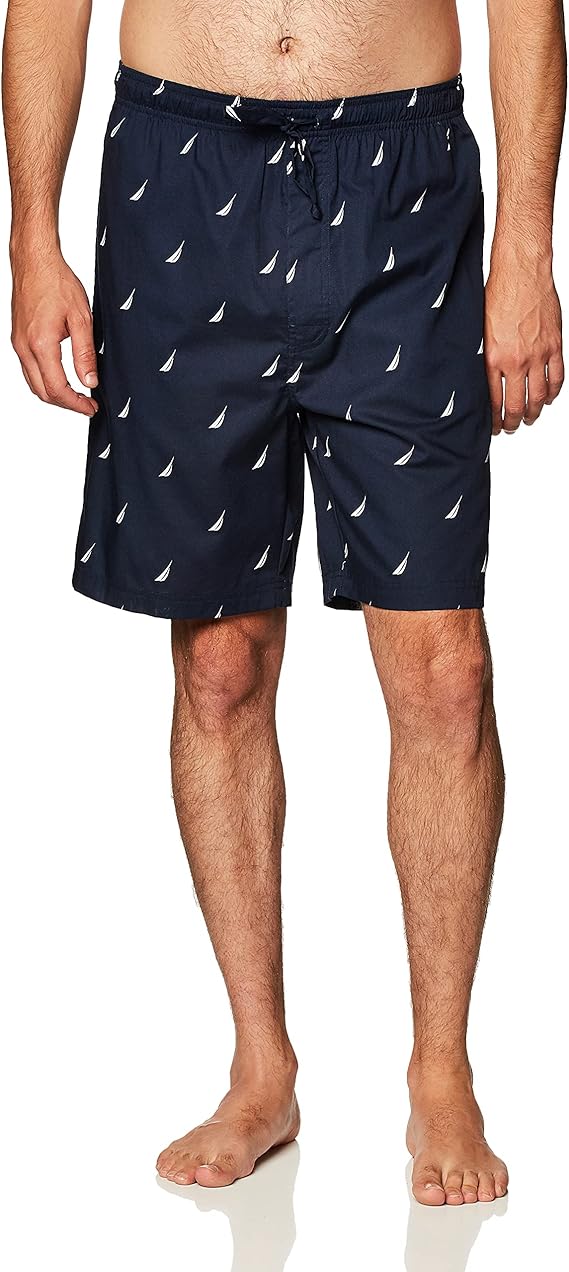 Nautica Men's Soft Woven 100 Cotton Elastic Waistband Sleep Pajama