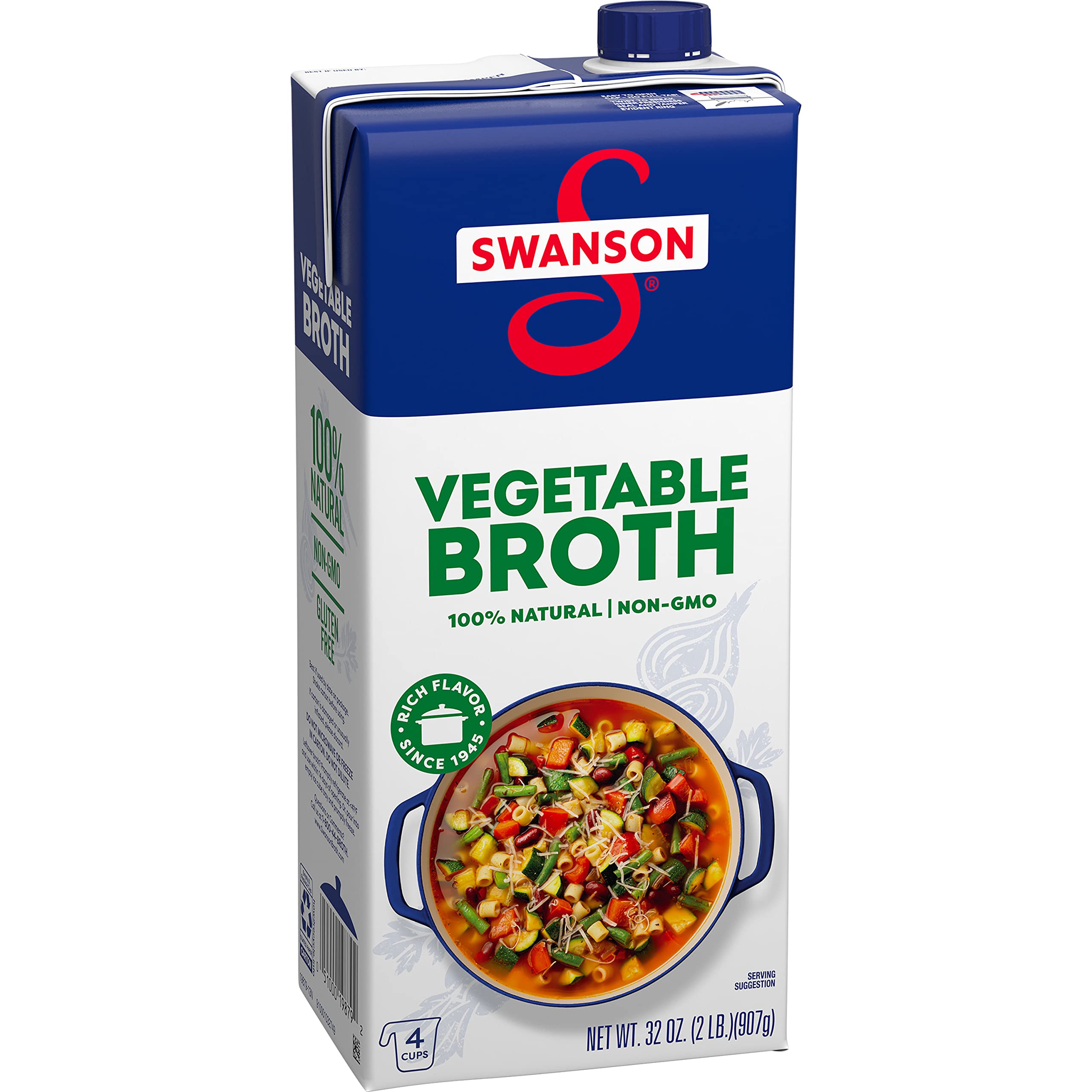 32Oz Swanson 100 Natural GlutenFree Vegetable Broth