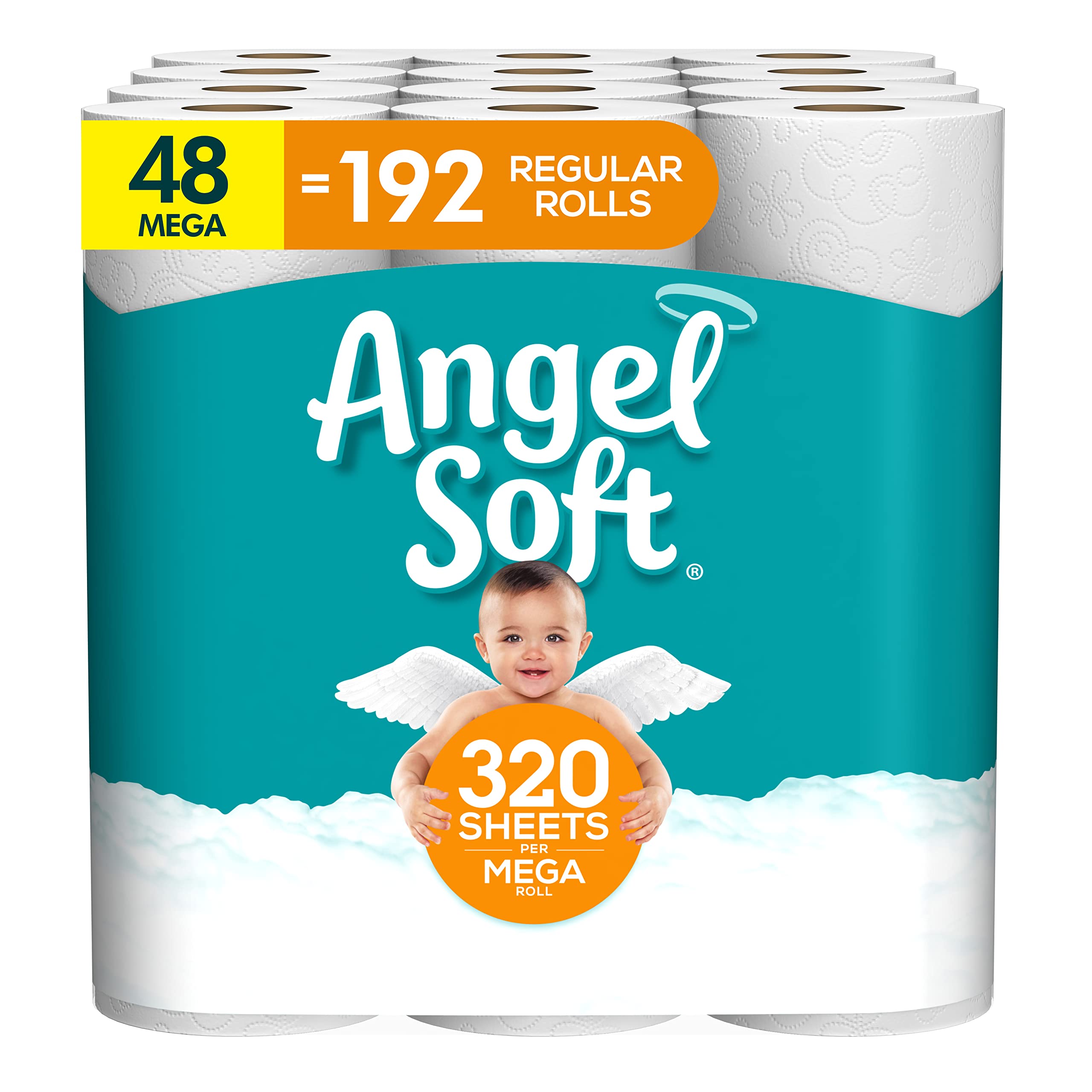 48-Count Angel Soft 2-Ply Mega Rolls Toilet Paper $33 + $7 Amazon Credit + Free Shipping w/ Prime or on $35+