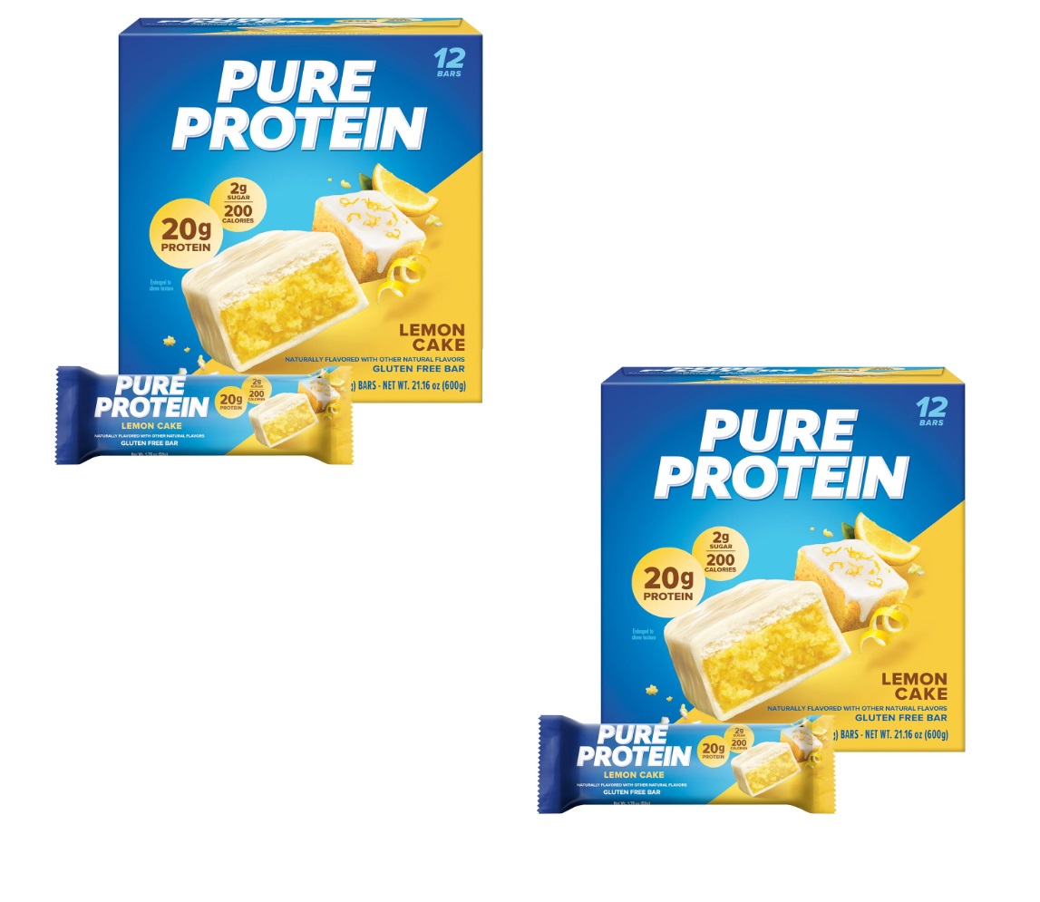 24-Count 1.76oz Pure Protein Bars (Lemon Cake) $22.38 ($0.93 each) w/ S&S + Free Shipping w/ Prime or on $35+