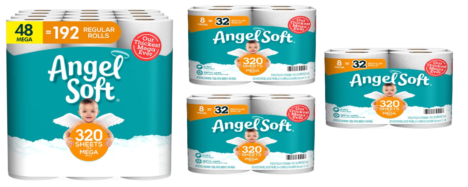 72-Count Angel Soft 2-Ply Mega Rolls Toilet Paper $50.97 + $15 Amazon Credit & More + Free shipping